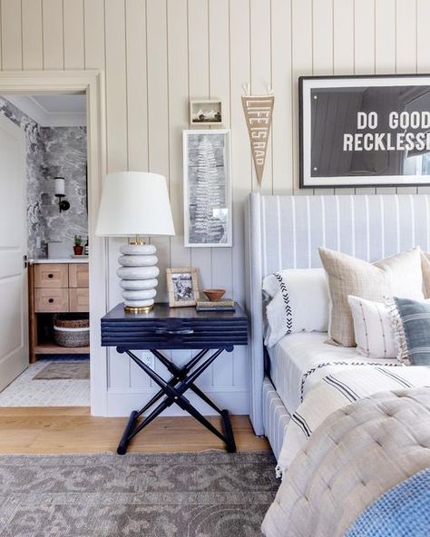 Accessible Beige Sw, Monika Hibbs, Installing Shiplap, Boys Room Design, Accessible Beige, Teen Bedrooms, Modern Kids Bedroom, Big Kids Room, Boy Bedroom Design