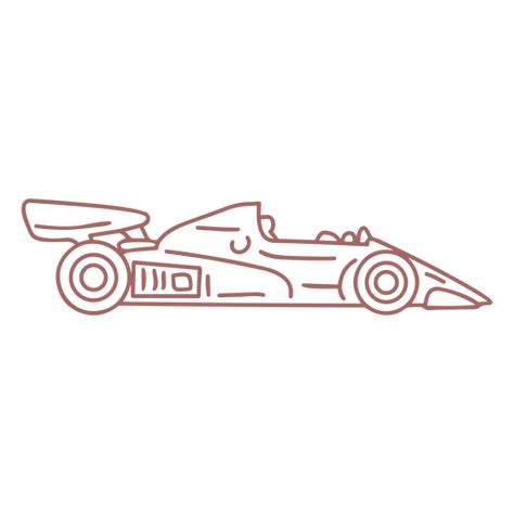 Purple race car stroke PNG Design Race Car Doodle, Simple Race Car Drawing, F1 Car Line Drawing, Race Car Drawing, Race Car Outline, F1 Illustration, Race Car Logo Design, Race Logos Design, Cartoon Race Car