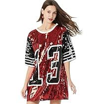 T Shirt Dresses, Jersey Shirt Dress, Football Jersey Shirt, Number 13, Sequin Shirt, Plus Size Brands, Greek Fashion, Shirt Dresses, Sequin Fabric