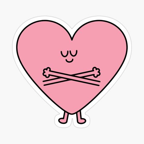 Self Hug, Heart Hug, Hug Stickers, Weird Stickers, Funny Laptop Stickers, Sticker Design Inspiration, Cute Laptop Stickers, Stickers Design, Self Worth