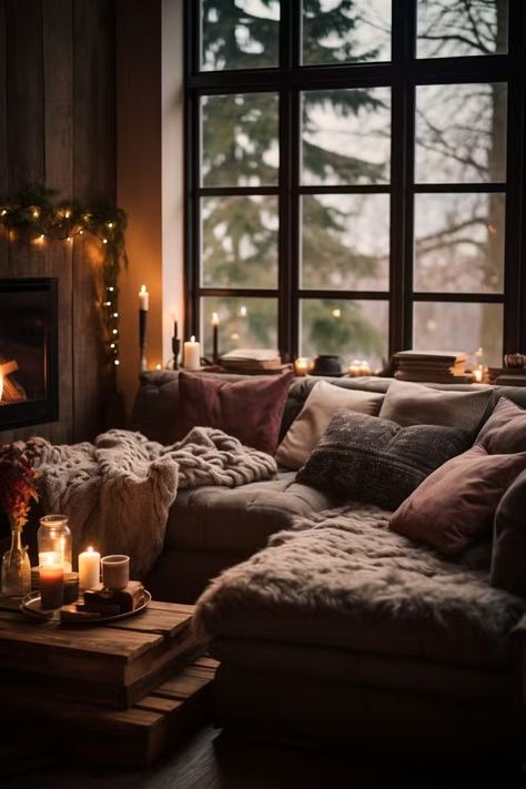 20 Cozy Living Rooms to Curl Up And Stay a While Hygge Living Room, Oversized Armchair, Hygge Living, Cosy Interior, Comfy Living Room, Relaxing Space, Cozy Couch, Cosy Living Room, Comfy Couch