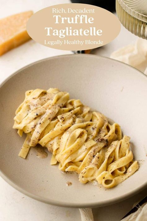 White Truffle Sauce Recipe, Truffle Lasagna, Recipes With Truffle, Chicken Truffle Pasta, Truffle Cream Pasta, Pasta Truffle Sauce, White Truffle Pasta, Truffle Fried Rice, Creamy Truffle Pasta