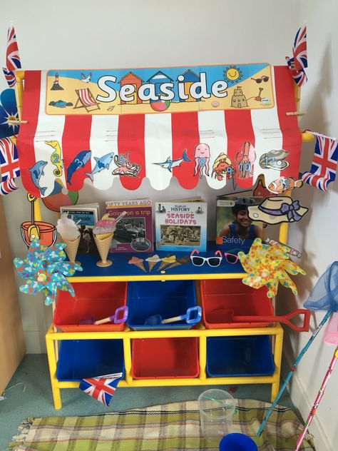 Teaching Infants, Lighthouse Keepers Lunch, Eyfs Role Play, Seaside Activities, Diy Toddler Toys, Seaside Shops, Kids Sensory Play, Teaching Babies, Role Play Areas