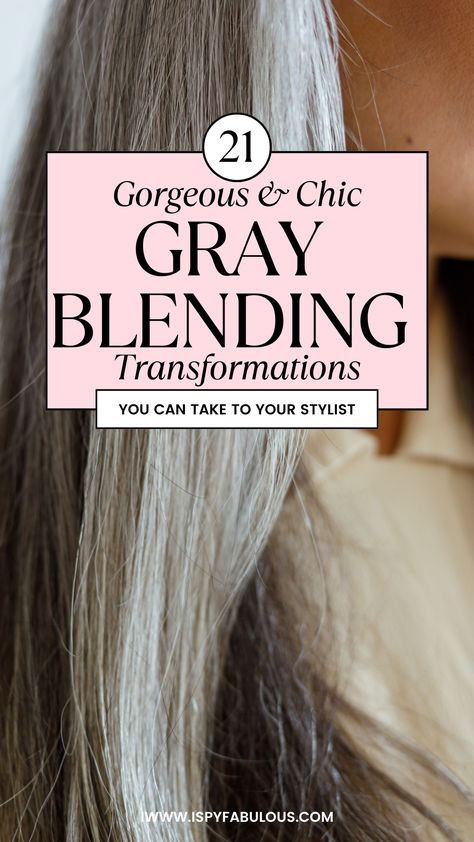 Chignons, Womens Grey Hair, Brown Hair With Highlights To Hide Gray, How To Blend Gray Hair With Blonde, Blending Gray With Highlights, Partial Grey Hair, Gray Blending For Brunettes, Hair Colour Ideas For Greying Hair, Blending Greys Into Blonde Hair