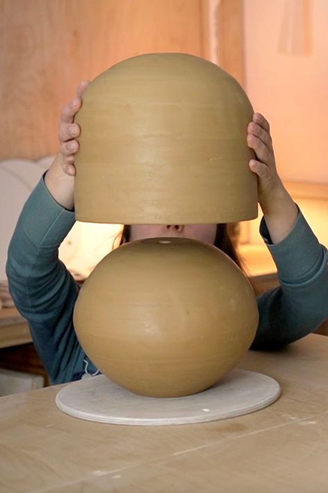 It's ep. 3 of the Great Canadian Throwdown! We were challenged to make a clay lamp, and I decided to take it to the next level by making a clay lampshade! It... didn't go exactly according to plan. Ceramic Lampshade Pottery, Clay Lampshade, Clay Lamp, Ceramic Lampshade, Make A Lamp, Pottery Lamp, Pottery Videos, Thrown Pottery, Ceramic Lamp