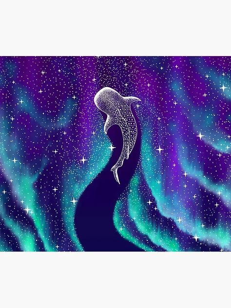 "Star eater in northern lights" Mouse Pad for Sale by AlirizaCAKIR | Redbubble Sharks In Space, Whale Shark Painting Easy, Heat Map Design, Space Shark, Happy Boss's Day, Birthday Vibes, Acrylic Ideas, Heat Map, Shark Art