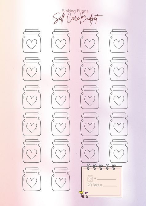 Hi guys! I'm trying to create my own challenge sheets and I'd like to share them with you. If you're not familiar with these trackers, this is used to monitor your savings by shading the jars everytime you add money to your stash. You can customize the amount to make sure that it fits you perfectly! Please let me know if you want more! 💌 Saving Challenge Rupiah, Budget Binder Free Printables, Savings Goal Tracker, Saving Cards, Money Template, Jar Saving, Budget Challenge, Savings Goal, Dave Ramsey Budgeting