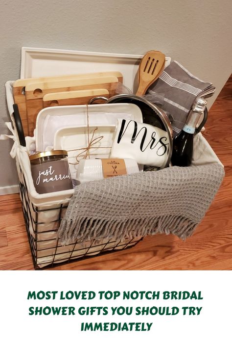 Bridal Shower Baskets, Creative Gift Baskets, Homemade Gift Baskets, Housewarming Gift Baskets, Best Gift Baskets, Wedding Gift Baskets, Bridal Shower Gifts For Bride, Themed Gift Baskets, Shower Basket