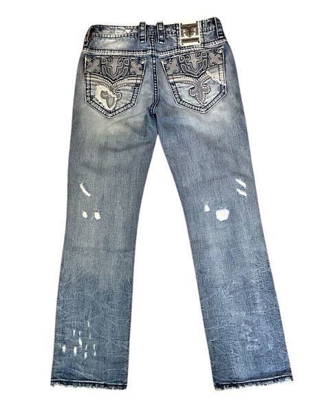 Rock Revival Maldon Straight Distressed Acid Wash Blue Jeans Sz 32 X 34 📸 See Picture – What You See Is What You Get! We take pride in providing clear, high-quality photos of our items so you can shop with confidence. Each image accurately represents the item you’ll receive—no surprises, no guesswork! Take a close look at the photos, and rest assured that your purchase will match your expectations. 👋 Welcome to Our eBay Store! We’re so excited to have you here! Whether you’re shopping for your