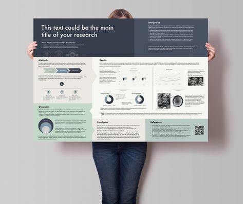 "This is a scientific conference poster template that comes as a PowerPoint editable file. Hey there, I'm Marc. I'm a student and I've been around the academic poster block a few times. I have spend hours trying to get the right design and layout for poster and so I decided to create this template to save you time, effort, and maybe even a few gray hairs.  Specs : ‣ Size : Landscape (horizontal) A0 format : (118.9 cm x 84.1 cm or 46.8 inches x 33.1 inches) ‣ Formats : PowerPoint (.PPTX file) ‣ Dummy text with comprehensive recap and tips on how to write a research poster  Instruction : To edit the background graphics, click on \"view > slide master\". To go back, click on \"Close Master View\".  (Video tutorial just in case : https://www.youtube.com/watch?v=PfCud9YeoX4 ) So go ahead, take Research Poster Landscape, Poster Landscape Design, Research Poster Design Layout Ideas, Research Poster Design Layout, Academic Research Poster, Scientific Poster Template Powerpoint, Case Study Layout, Horizontal Infographic, Research Poster Template