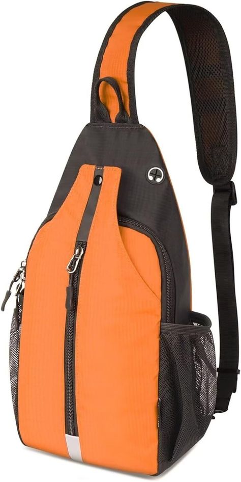 Small Crossbody Bag Lightweight Sling Travel Hiking Backpack Orange Product Details Backpacks, Hiking, Orange Backpacks, Travel Hiking, Hiking Backpack, Small Crossbody Bag, Small Crossbody, Hiking Trip, Crossbody Bag