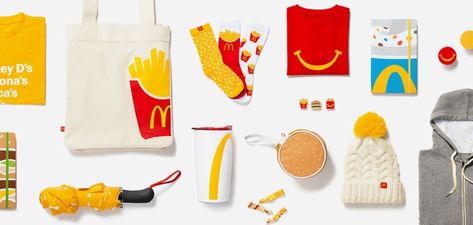 Brand Identity, Mc Donald, Ecommerce Shop, Blue Colour Palette, Big Mac, Holiday Collection, Ugly Sweater, Tree Ornaments, Holiday Gifts