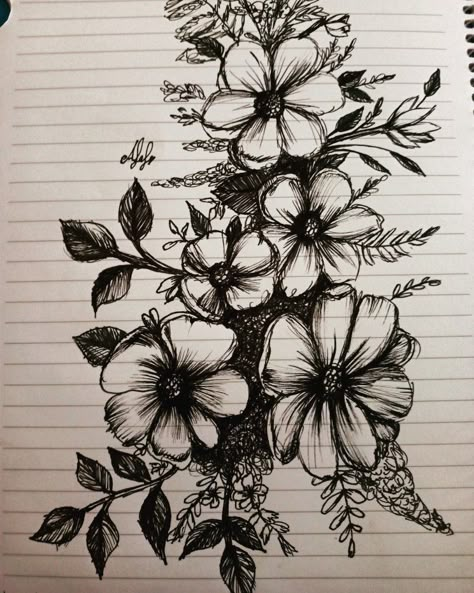 #flowers #sketch #pen #pensketch #sketchs #artist #drawnbyme Page Of Flowers Drawing, Pen Sketch Flower, Black Pen Art Flowers, Flower Drawing With Pen, Flower Drawing Detailed, Pen Flower Drawing Doodles, Flower Drawing Collage, Flowers Pen Drawing, Things To Draw In Pen