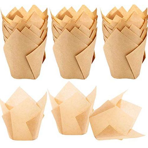 This Super Cheap Baker's Trick Makes Homemade Cupcakes Look So Fancy Tulip Parchment liners Tulip Cupcake Liners, Popover Pan, Natural Baking, Muffin Baking, Muffin Cup, Muffin Papers, Muffin Cupcake, Homemade Cupcakes, Muffin Liners