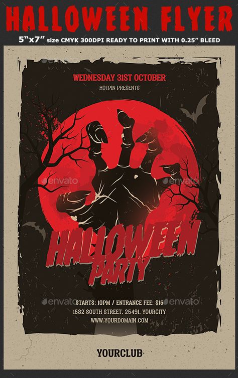 Halloween Flyer Template #Halloween, #Flyer, #Template Halloween Posters For School, Halloween Concert Poster, Halloween Poster Ideas For School, Halloween Poster Aesthetic, Halloween Party Poster Design, Halloween Party Flyer Design, Horror Poster Design, Halloween Poster Ideas, Halloween Event Poster