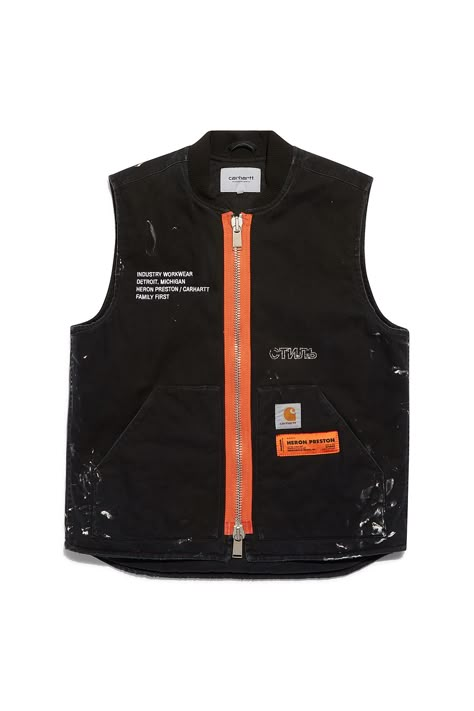 Utility Vest, Heron Preston, Mens Wear, Carhartt Wip, Mens Street Style, Apparel Design, Preston, No Equipment Workout, Work Wear