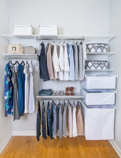 Open Storage Solutions, No Closet Storage Ideas Small Clothes Closet Organization, Small Clothes Closet, Best Closet Systems, Modern Closet Designs, Classy Dressing, Organiser Son Dressing, Small Dressing Rooms, Best Closet Organization, Dressing Design