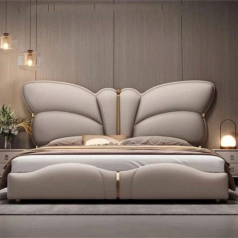 Butterfly Bed, Photoshop Book, Bed Headboards, Luxury Furniture Sofa, Luxury Sofa Design, Welded Furniture, Easy Room Decor, Classic Furniture Design, Simple Bedroom Design