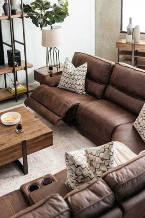 Renovated House, Lounge Rooms, Leather Couches Living Room, Room Scandinavian, Couches Living, Couch Ideas, Leather Sectional Sofas, Living Room Recliner, Living Room Sofa Design