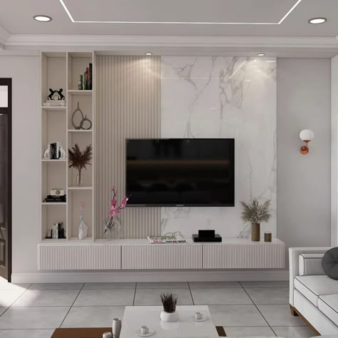 Simple Furniture Design Living Room, 2bhk House Interior Design, Tv Unit Simple Design, Tv Area Decor, Simple Room Decor Ideas, Simple Tv Unit Design, Tv Cabinet Design Modern, Perspective Room, Tv Unit Designs