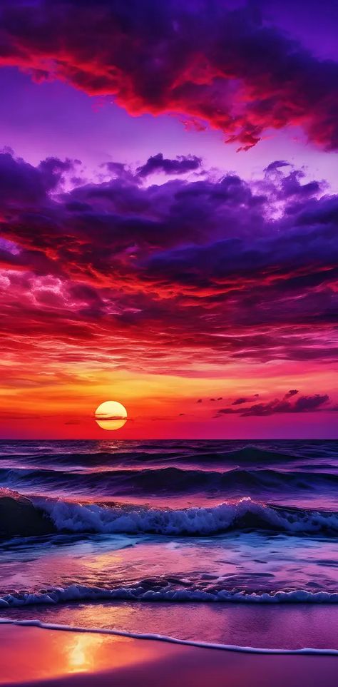 Sunset Ocean Wallpaper, Really Cool Backgrounds, Really Cool Wallpapers, Sunset Ocean, Cool Wallpapers For Phones, Ocean Wallpaper, Wallpapers Backgrounds, Pretty Wallpapers Backgrounds, Cute Backgrounds