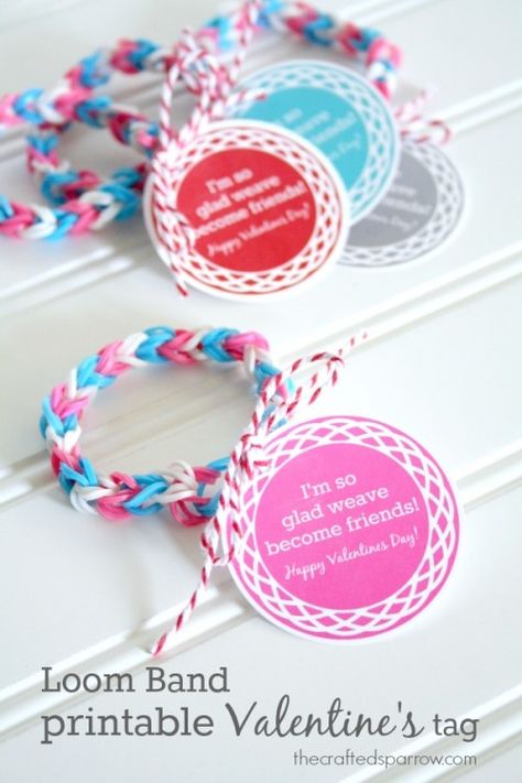 Non-Candy Valentine Free Printables | Valentine's Day | Kids Crafts | Handmade | Free Printable | Easy DIY Craft Tutorial Idea Punny Valentines, Printable Valentines Day Cards, Loom Band, Valentinstag Party, Valentine's Day Printables, Valentines Printables Free, Valentine Tags, My Funny Valentine, Valentine Ideas