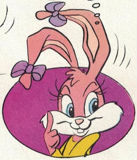 Babs Bunny, Tiny Toons, Warner Bros Cartoons, Cartoon Body, Looney Tunes Characters, Book Art Diy, Cartoon Icons, Old Cartoons, Vintage Cartoon