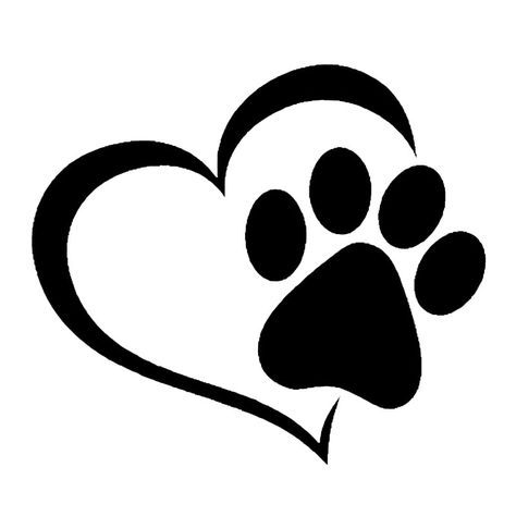 14.1*12.4CM Love The Dog Paw Print Window Decoration Decal Creative Motorcycle Car Stickers Black/Silver S1 0005-in Car Stickers from Automobiles & Motorcycles on Aliexpress.com | Alibaba Group Pawprint Tattoo, Paw Tattoo, Cat Paw Print, Cat Paw, Dog Tattoos, Cat Paws, Cat Tattoo, Dog Paws, String Art