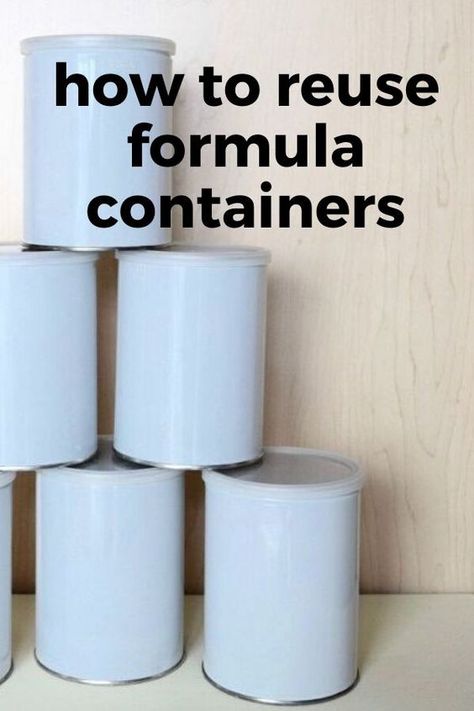 Ideas For Formula Cans, How To Reuse Formula Cans, Upcycle Formula Cans, Repurpose Formula Containers, Repurposed Formula Containers, Formula Cans Diy, Repurpose Formula Cans, Formula Tin Ideas, Crafts With Formula Cans