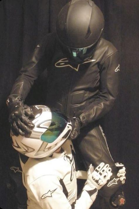 Motorcyclists Men, Biker Pose Reference, Biker Matching Pfp, Anime Biker Guy, Biker Men Aesthetic, Hot Motorcycle Men, Moter Cycle Men, Men In Suits Aesthetic, Guy On Motorcycle