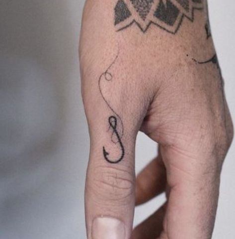 Fishing Rod Tattoo, Fishing Pole Tattoo, Fishing Lure Tattoo, Fish Hook Tattoo, Fisherman Tattoo, Small Fish Tattoos, Trout Tattoo, Hook Tattoo, Fishing Hook Tattoo