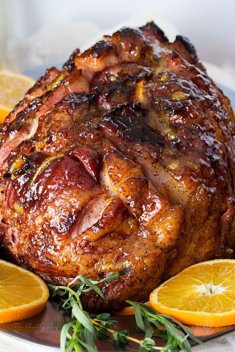 English Christmas Dinner, Best Christmas Dinner Recipes, Orange Glazed Ham, Christmas Ham Recipes, Ham Dinner, This Week, Christmas Ham, Glazed Ham, Ham Recipe