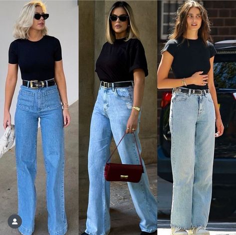 90s Jeans Outfit High Waisted, 90s Straight Leg Jeans Outfit, Jeans Outfit High Waisted, 90s Baggy Jeans Outfit, 90s Jeans Outfit, Straight Leg Jeans Outfit, Classic Feminine Style, Straight Leg Jeans Outfits, Baggy Jeans Outfit