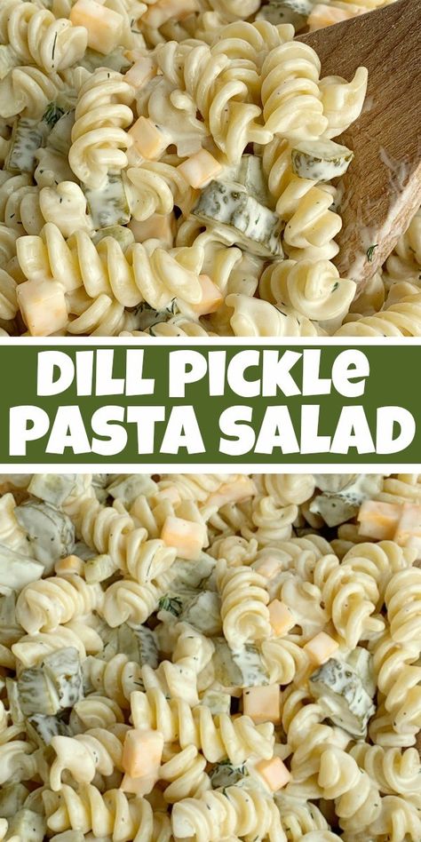 Summer Easy Salads, Dinner For 2 Picky Eaters, Easy Blue Collar Meals, Dairy Free Lunch Ideas Simple, Pickle And Cheese Pasta Salad, Sweet Pickle Pasta Salad, Homemade Cold Pasta Salad, Not Cold Lunch Ideas, Instant Pot Ideas Healthy