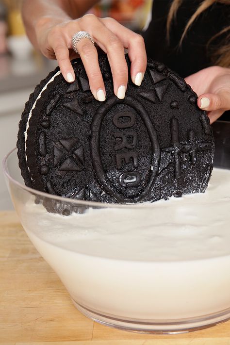 #ForGameNight Get ready for all your Oreo dreams to come true today — we're supersizing it! Snacks, Cake, Clean Eating, Oreo Cookie, Just Smile, Oreo, Appetizer