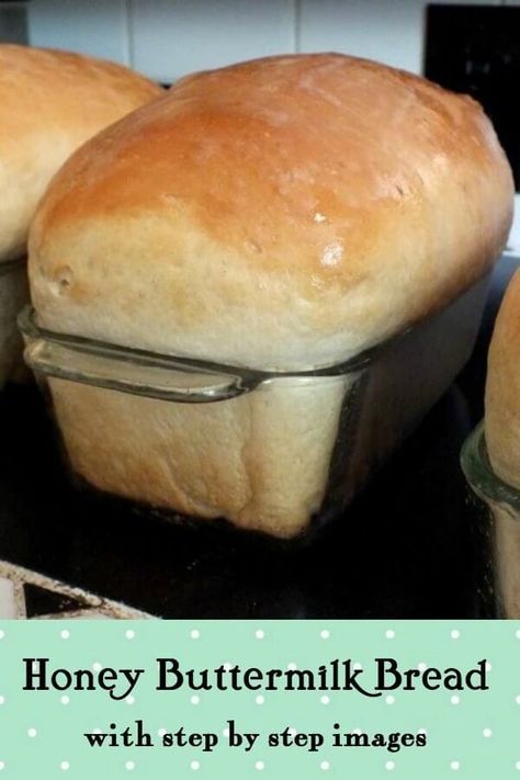 Honey Buttermilk Bread, Buttermilk Bread, Buttermilk Recipes, Homemade Buttermilk, Best Bread Recipe, Bread Machine Recipes, Honey Recipes, Easy Bread, Sandwich Bread