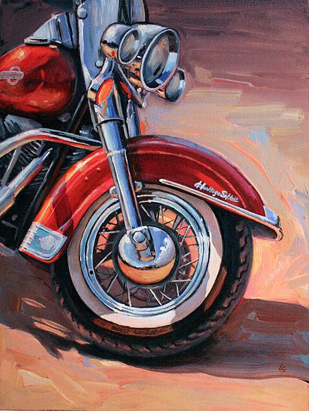 .. #art #paintparty #canvasart #paintnight #acrylic Motorcycle Art Painting, David Mann Art, Мотоциклы Harley Davidson, Motorbike Art, Motorcycle Artwork, Paint Inspo, Motorcycle Drawing, Harley Davidson Art, Christmas Paintings On Canvas