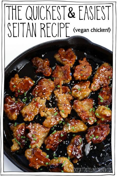 Vegan Sharwama Recipes, Easy Seitan Recipe, How To Make Seitan, Vegan Chicken Recipes, Seitan Recipe, Seitan Chicken, Seitan Recipes, Vegan Meat, Vegan Chicken