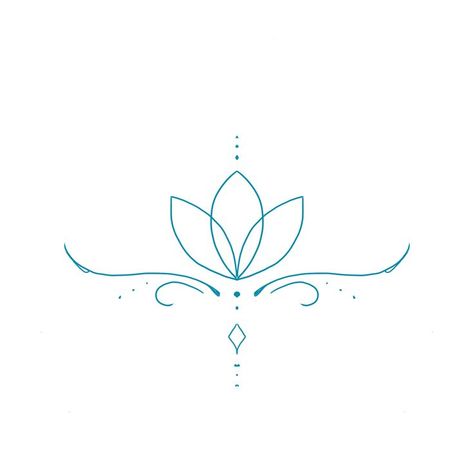 Simple Lotus Flower Tattoo, Simple Lotus Tattoo, Lotusblume Tattoo, Small Lotus Tattoo, Water Lily Tattoos, Lotus Tattoo Design, Tato Henna, Handpoke Tattoo, Small Hand Tattoos