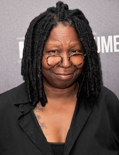 See Whoopi Goldberg, Elton John and 10 More Stars With Stage Names — And Find Out Their Real Monikers! Celebrities Without Eyebrows, No Eyebrows, Black Legends, Beautiful Dreadlocks, Bold Brows, Wavy Haircuts, Latest Music Videos, Whoopi Goldberg, Liam Neeson