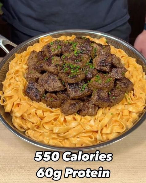 Low calorie & High protein food😋 on Instagram: "Chipotle Steak Pasta Recipe😋
Would you Eat or Pass?🍝
🎥creator: @fairfiteats 

📝 Swipe for the ingredients 

👉Follow @gymfoodys for daily food posts
❤️Like & Share with your friends

#lowcalorie #highprotein #macrofriendly #gymfood #fitnessfood #protein #nutrition #fatloss  #healthyrecipes #macros#countingcalories #fitfoodie #lowcaloriemeals #mealprep #healthyeating #nutritious #weightloss #gym #trackingmacros #fitfood #highproteinmeals #gymfoodys #dietfood #highproteinmeal" Chipotle Steak Pasta, Lean Steak, Chipotle Steak, Clean Eating Guide, Steak Pasta, School Meals, Chipotle Peppers, Protein Food, Protein Pasta