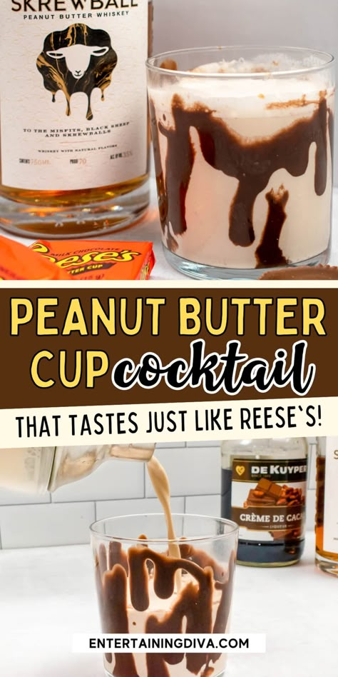 Peanut Butter Vodka, Butter Shots Drinks, Jack Daniels Single Barrel Cocktails, Chocolate Peanut Butter Shots, Drinks With Screwball Peanut Butter Whiskey, Peanut Butter Cup Martini Screwball, Cocktails With Chocolate Liquor, Shots With Peanut Butter Whiskey, Peanut Butter Liquor Drinks