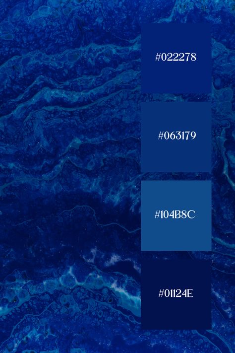 Deep Blue Color Palette: Rich, swirling deep blue tones create a mesmerizing and intense backdrop, perfect for dramatic and elegant design elements. Azure Blue Color Palette, Rich Blue Color Palette, Monochromatic Blue Color Palette, Electric Blue Color Palette, Navy Blue Colour Palette, Deep Blue Color Palette, Cobalt Blue Color Palette, Royal Blue Color Palette, Navy Blue Color Palette