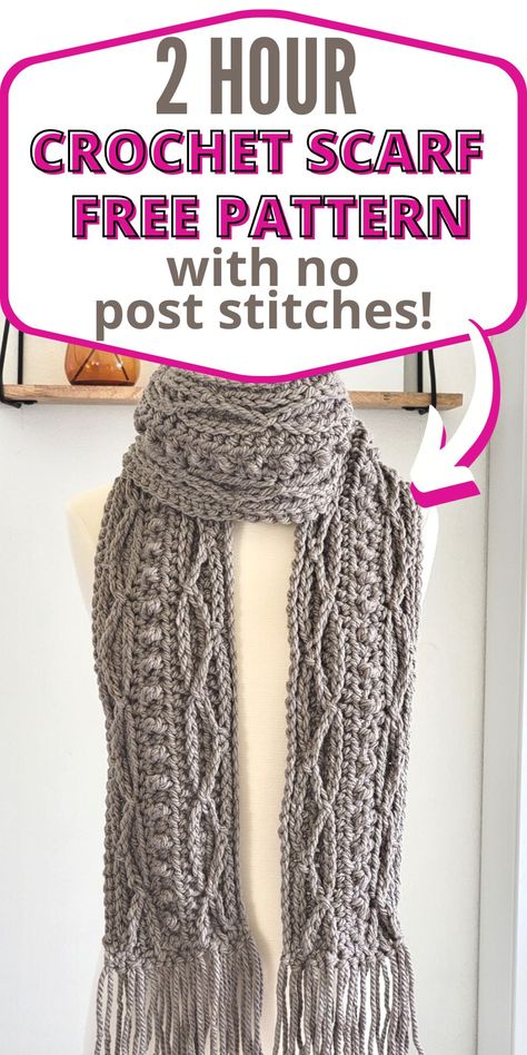 Discover the perfect free crochet cable scarf pattern! Dive into our free crochet cable scarf pattern that is made for beginners. From the classic knit look cable crochet scarf pattern to intricate braided designs, we have you covered. Create cozy accessories with our step-by-step cable stitch tutorials. Crochet Cable Scarf, Cable Scarf Pattern, Crochet Scarf Free Pattern, Braided Designs, Crochet Zig Zag, Scarf Free Pattern, Cable Crochet, Crochet Scarf Easy, Cable Scarf