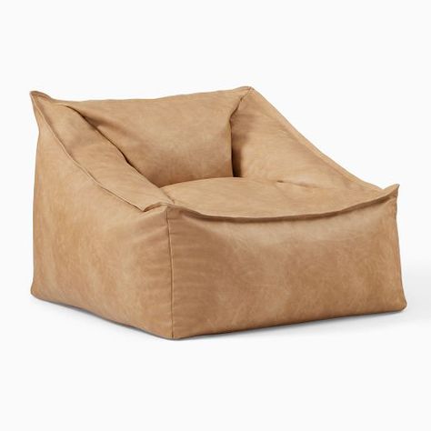 Kids' Bean Bag Chairs | West Elm Kids Lounge Chair, Leather Bean Bag Chair, Bean Bag Chairs, West Elm Kids, Bag Chairs, Kids Bean Bags, Loungers Chair, Bean Bag Chair Kids, Small Chair