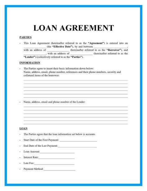 Loan Agreement Form, Payment Agreement, Accounting Education, Legal Templates, Custody Agreement, Finance Accounting, Business Loan, Contract Agreement, Document Sign