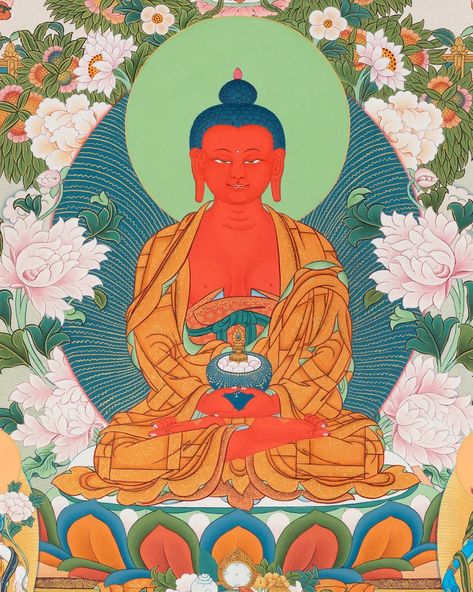 Amitabha Buddha, Dharma Wheel, Rituals Set, Maitreya Buddha, Buddhist Monk, Wheel Of Life, Tibetan Buddhist, Hindu Deities, Buddhist Art