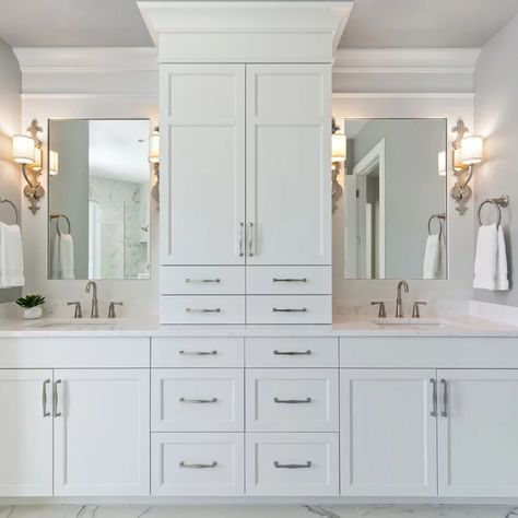 Master Vanity Ideas Double Sinks, Master Bath Vanity Ideas Double Sinks, Double Bathroom Vanity Ideas, Bathroom Double Vanity Ideas, Double Sink Bathroom Ideas, Master Bath Sink, 72 Inch Bathroom Vanity, Master Bath Ideas, Bathroom Cabinets Designs