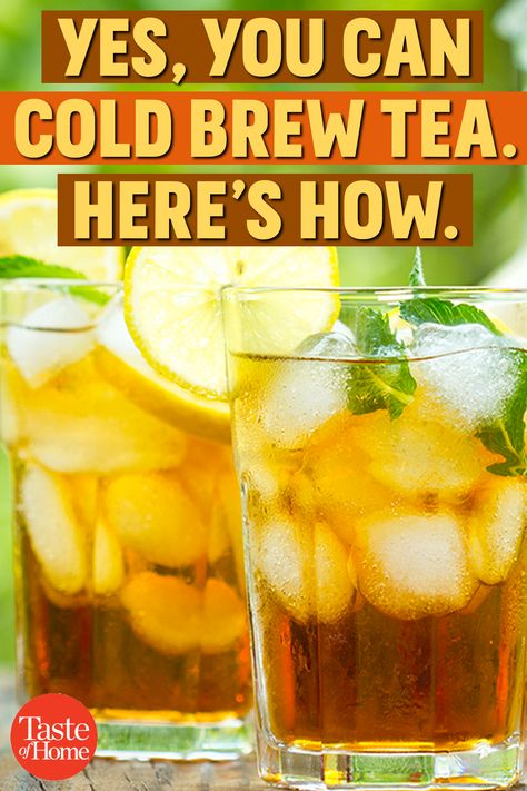 Cold Tea Recipes, Cold Brew Tea, Raspberry Iced Tea, Cold Brew Iced Tea, Sweet Tea Recipes, Tea For Colds, Jamaica Food, Tea Drink Recipes, Making Iced Tea