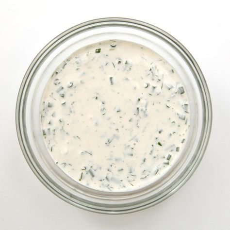 It's not hard to understand why ranch dressing is so popular: It's creamy without being heavy, with a good herbal kick and a subtle garlic presence. There are countless recipes for it, but this version, made with fresh garlic and fresh herbs, tastes so much brighter than those using garlic powder and dried herbs. For tips on making salad dressings and more recipes, see our Homemade Salad Dressing Primer. Making Ranch Dressing, Keto Ranch Dressing Recipe, Best Ranch Dressing, Ranch Dressing Recipe Homemade, Ranch Dressing Recipe, Ranch Recipe, Homemade Ranch Dressing, Homemade Ranch, Homemade Salads